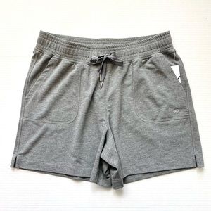 Women’s Gray Stretch French Terry Active Soft And Light Shorts NWT - S
